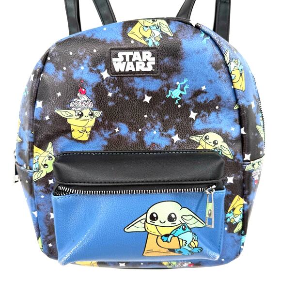 Star Wars Mandalorian Grogu Frog Dessert Mini Backpack Yoda Character‎ Galaxy main image 5